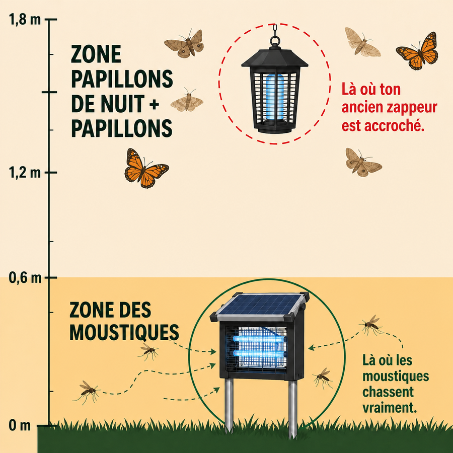Votre ancien zappeur attrapait des papillons — pas des moustiques.